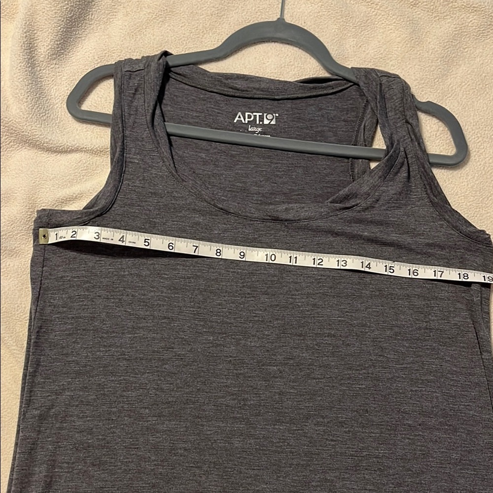 Apt. 9 Gray Fitted Sleeveless Tank maxi dress